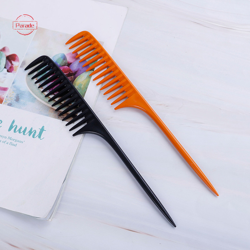 Diễu Hành 1 Đầu Đuôi Lược Salon Bàn Chải Tóc Dụng Cụ Làm Tóc Diy Tóc Rộng Răng Lược VN