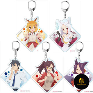 Móc Khoá, Standee, Tranh Kính Mô Anime Sewayaki Kitsune no Senko-san Senko Nakano Kouenji Trang Trí Bàn Học, Làm Việc