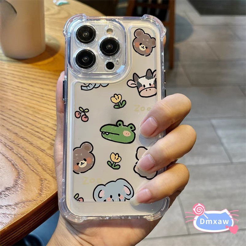Vỏ động vật hoạt hình cho Google Pixel 11 10 10A 9A 9 Pro XL 8 Pro 8A 7 Pro 7A 6 Pro 6A 5G 4G Vỏ điện thoại Vỏ chống sốc bốn mặt ngộ nghĩnh