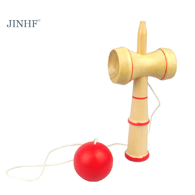 JINHF Kid Ngộ nghĩnh Kendama Nhật Bản Truyền Thống Trò Chơi Gỗ Kỹ Năng Quà Tặng Giáo Dục HOT