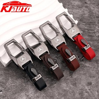 Xe Ô Tô Hợp Kim Kẽm Da Móc Khóa Sáng Tạo Chống Mất Móc Khóa Cho Xe Mercedes Benz A B C E S Class AMG E200 W210 W203 W124 W204 W211 W123 W205 W212 W203 C200 E350 A180