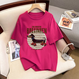 Mới 100% Cotton Plus Size 3XL Tay Ngắn Oversize Áo Thun Nữ Plus Size Tee Rời Thương Hiệu Địa Phương Hàng Đầu Nữ