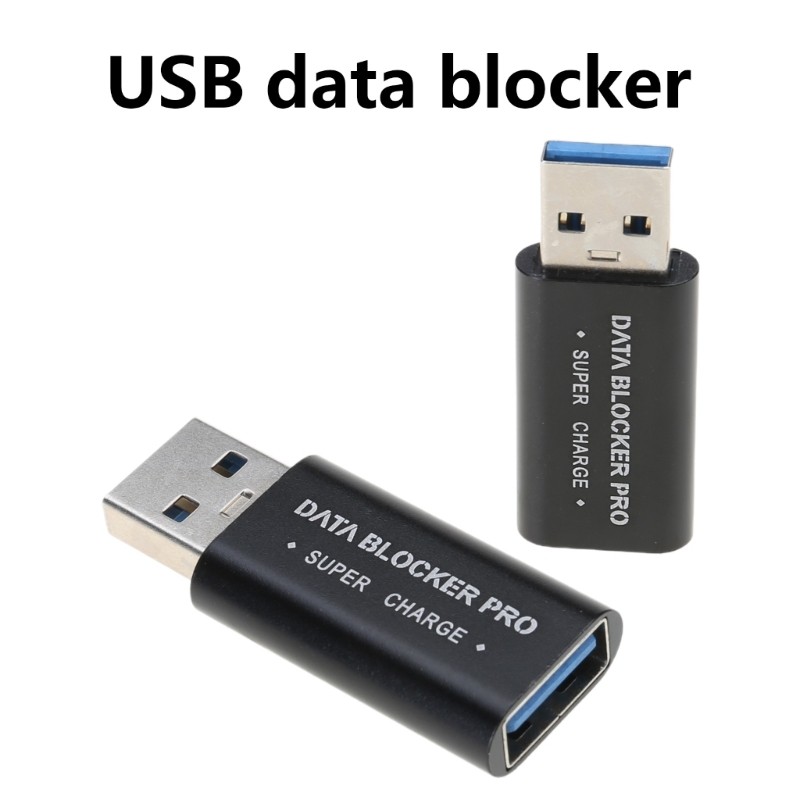 Ior USB Data Blocker Bộ chuyển đổi sạc nhanh với tính năng chặn dữ liệu Sạc nhanh Vỏ nhôm có sẵn