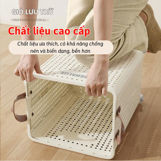 Giỏ Đựng Quần Áo Gấp Gọn Có Bánh Xe Myd.23 Giỏ Đựng Quần Áo Đồ Giặt Bẩn Di Chuyển Tiện Lợi Để Ban Công Phòng Tắm