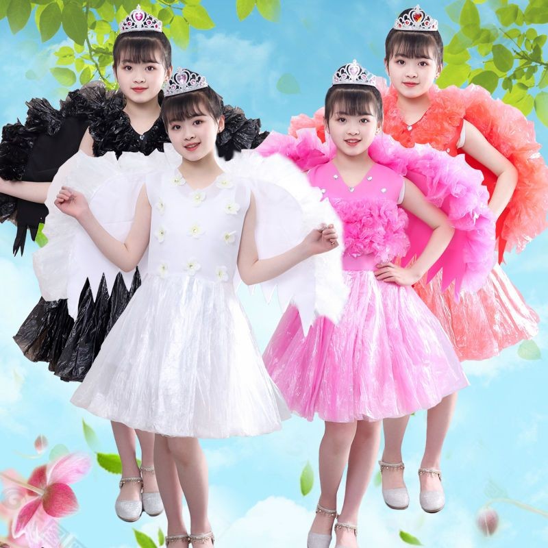 儿童环保时装秀衣服 diy创意亲子服Quần áo thời trang thân thiện với môi trường dành cho trẻ em diy Creative Parent-Con 10.6