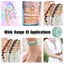 OXXGGKAO Đóng Sách Chủ Đề Handmade Vòng Tay Chủ Đề 25 36 Màu Da Chỉ May