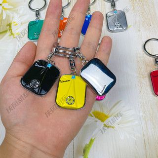Áp dụng Vòng chìa khóa Vespa Móc chìa khóa gương kim loại Lò xo 150 Sprint Gts300 Chất liệu hợp kim kẽm cá tính