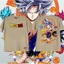 SY3 Dragon Ball Son Goku Saiyan Cosplay Vải Full Graphic Mùa Hè Áo Thun Cho Trẻ Em Anime Tay Ngắn Top YS3