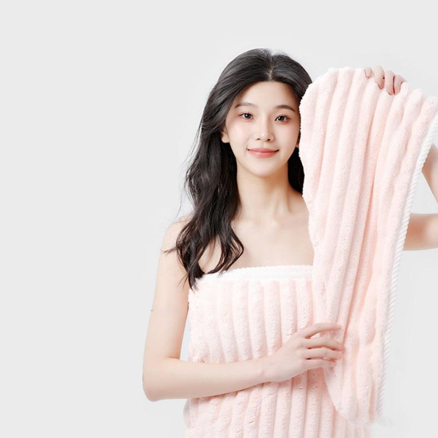 Mũ Ủ Tóc Siêu Thấm Hút Nhanh Khô, Khăn Lau Tóc Lọn Bông To Siêu Thấm | BigBuy360 - bigbuy360.vn