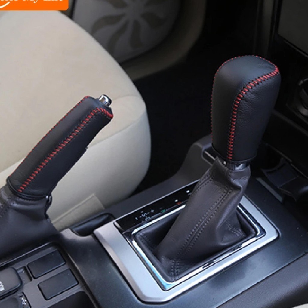 Bọc Da Cần Số, Tay Phanh Xe Toyota Fortuner, innova, hilux Bản AT 2017- 2023  khâu thủ công