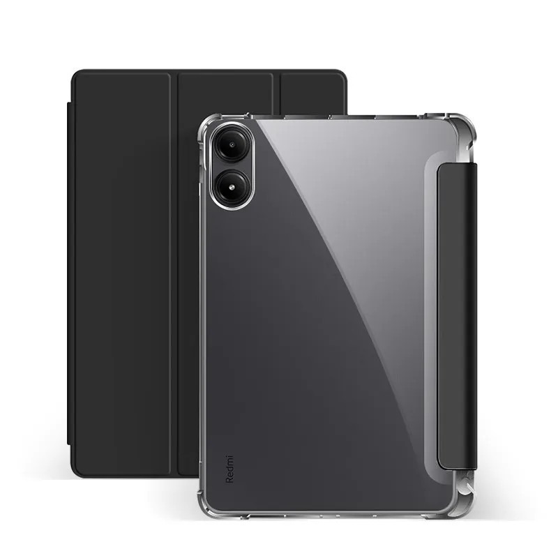 Ốp lưng RedMi Pad Pro 12.1 inch có chân đế gấp ba chân Xiaomi Poco Pad 12.1 Vỏ cho RedMi Pad SE 11 inch 8.7 inch 4G 2024 Vỏ máy tính bảng