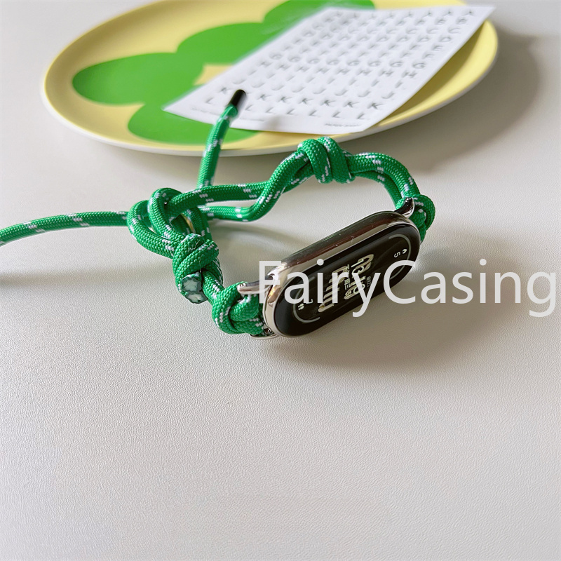 Dây đeo cho Xiaomi Mi Band 10 9 8 7 Đàn Hồi Nylon Bện Solo Vòng Thay Thế Vòng Tay Cho Miband 4 3 5 6 7 Dây Ban Nhạc