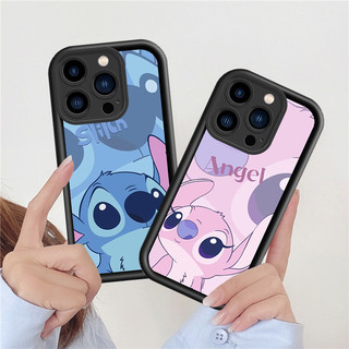 Ốp Lưng Cặp Đôi Thiên Thần Stitch Dễ Thương Cho Samsung A12 A13 A30 A51 A71 A11 A25 A52 A03 A04 A05 A06 A11 A21 A54 S20 S21 S22 S23 S24 PLUS FE Note 20 ULTRA Vỏ Mềm DCJT
