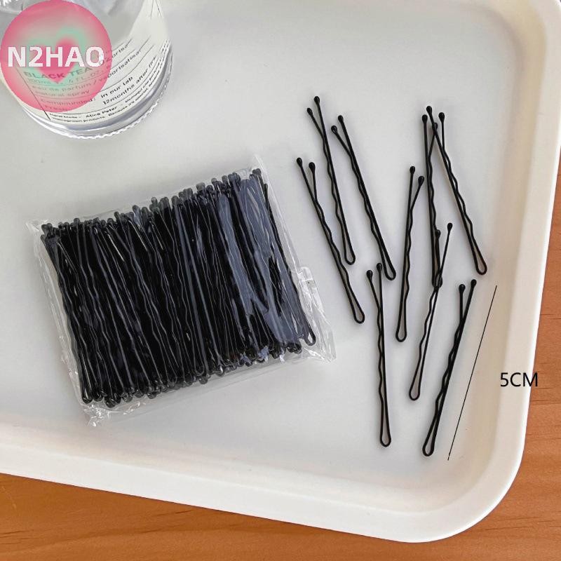 N2hao 50 Chiếc 5cm Kẹp Tóc Nữ Kẹp Tóc Xoăn Sóng Cầm Kiểu Tóc Kẹp Tóc Nữ Bobby Chân Tạo Kiểu Phụ Kiện Tóc n