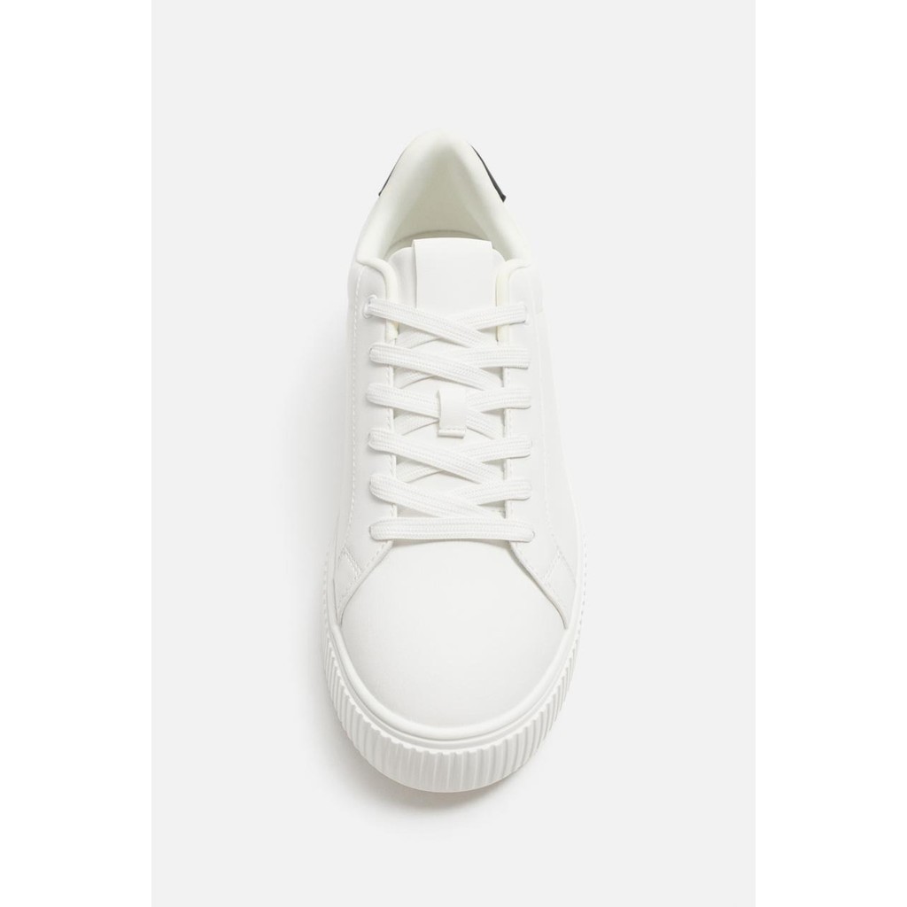 [Rẻ vô địch] Giày sneaker Zara chính hãng White Platform - Dáng đế dày Trắng phối màu