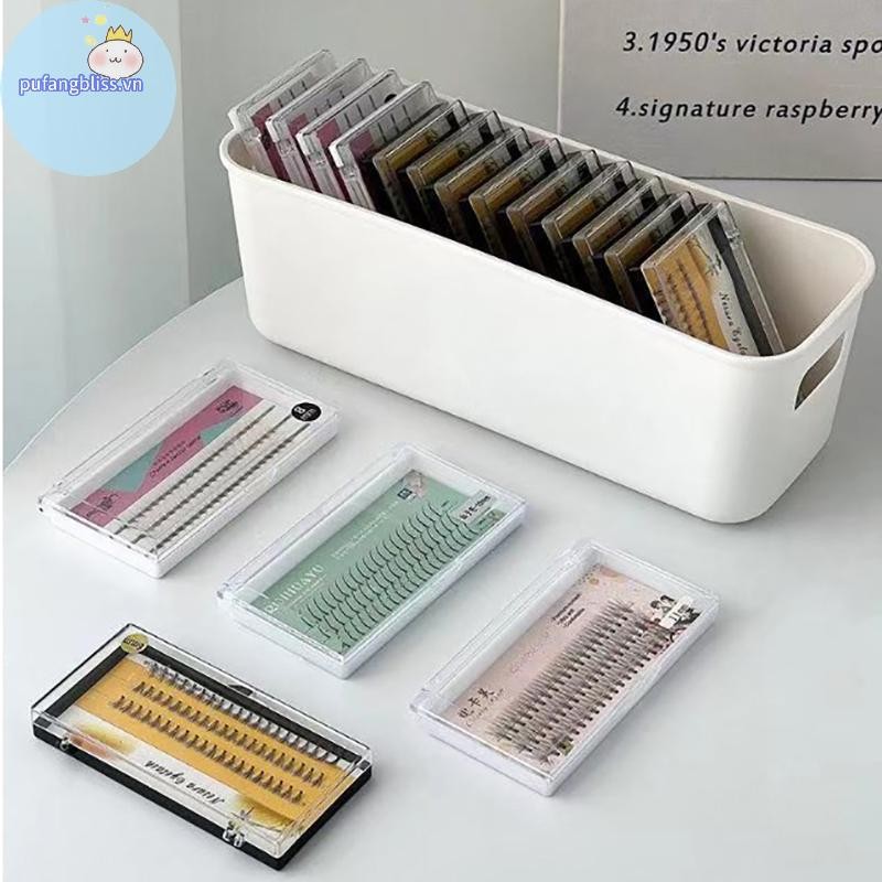 Pufangbliss Hộp Bảo Quản Lông Mi Giả Phụ Kiện Mi Mỹ Phẩm Dụng Cụ Trang Điểm Hộp Bảo Quản Thẻ Văn Phòng Phẩm Hộp Bảo Quản Điện Thoại VN