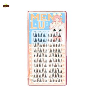 Mở rộng lông mi DIY 10 hàng Dây đeo siêu mỏng & Lông mi tự làm mềm