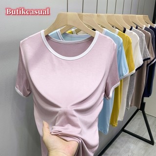 Áo thun nữ tay ngắn Modal dáng rộng, chất liệu mỏng nhẹ, phù hợp mùa hè