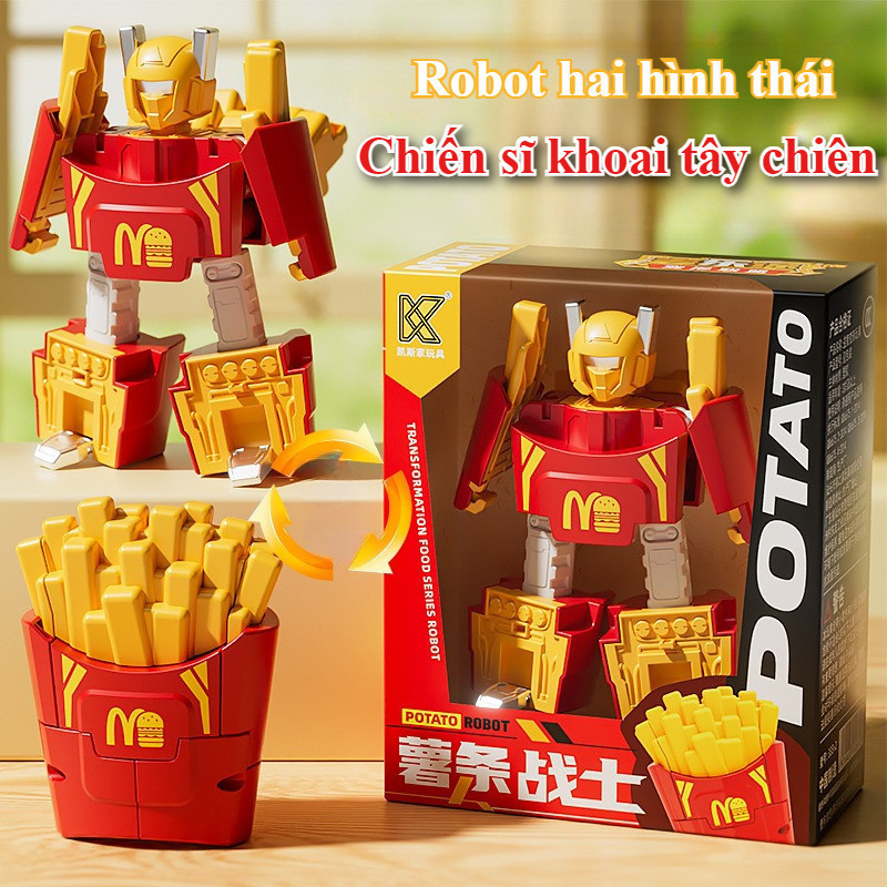 Trẻ Em Biến Hình Robot Kép Hình Thức 2in1, Đồ Chơi Giáo Dục Sáng Tạo Quà Tặng Sinh Nhật Cho Bé 3-8 Tuổi
