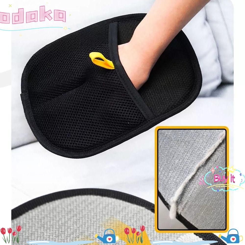 Găng tay chải lông thú cưng ODAKA, Găng tay tẩy lông tĩnh cho thú cưng bằng vải lưới có thể giặt được, Quần áo đa chức năng có thể tái sử dụng hai chiều di động Tẩy lông tại nhà