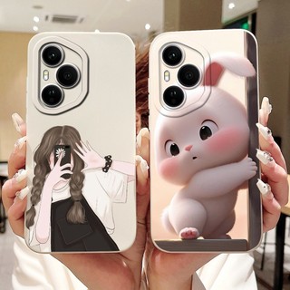 Dành Cho Honor 400 Pro Honor400 Vỏ Hoạt Hình Mèo Thỏ Dễ Thương Honor 400 400Pro 5G Vỏ Điện Thoại Silicon Mềm Bảo Vệ Ống Kính