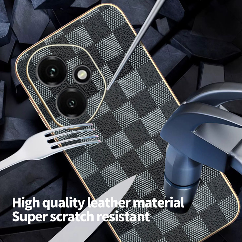 Ốp Lưng Cho Honor 400 Pro 400Lite Sang Trọng Kiểm Tra Hạt Mạ Điện TPU Edge Chống Rơi Vỏ Điện Thoại