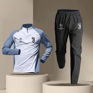 2425 Juventus Same Style Champions League Autumn and Winter Warm-up Clothes American Football Quick-Drying Sports Running Half Zipper Suit sqsr