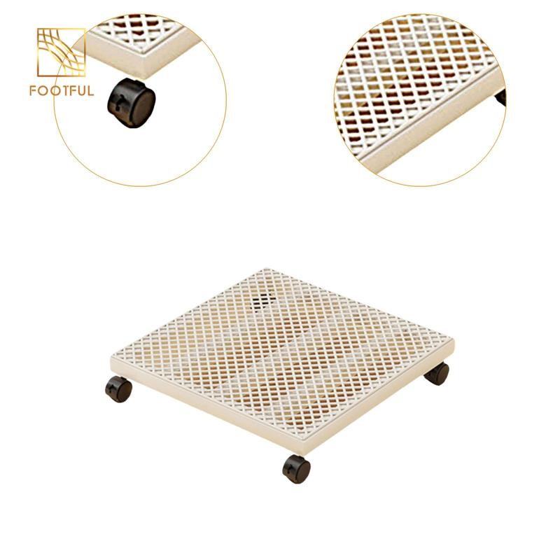 Chân đế cây cán có bánh xe khóa Chậu cây Mover cho sàn sân vườn ban công