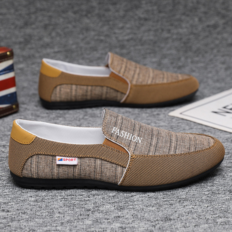Giày vải Nam Low-Top mùa hè, thoáng khí, đế mềm chống trượt, phong cách Hàn Quốc, phù hợp mọi dịp