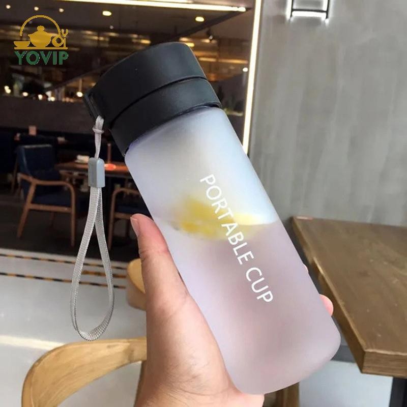 YOVIP 600ml Dung Tích Lớn Thể Thao Trái Cây Chanh Nước Uống Chai Infuser Trong Suốt Di Động Nhựa Nước VN