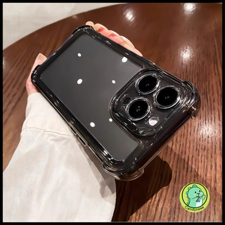 Vỏ AirBag màu đen cho Honor Magic 7 6 5 4 3 Pro Lite GT Pro Power 5G 4G Ốp lưng dễ thương Đơn giản mềm trong suốt Vỏ điện thoại chống sốc