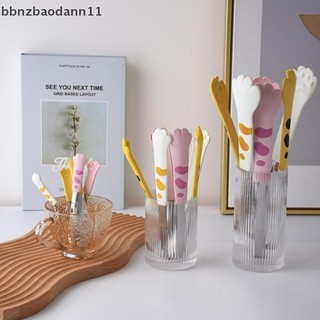 [BBNZDD] Paw Shape Food Tongs Hoạt Hình Dễ Thương Bữa Ăn Kẹp Thép Không Gỉ Thịt Nướng Tongs BVAH