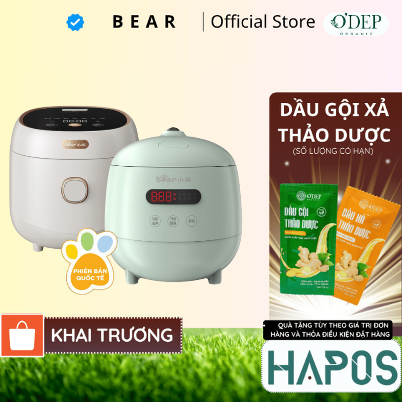 [Tiếng Việt] Nồi cơm điện MINI (1 người) đa năng 1.2L (nấu 0.3L) Bear ...