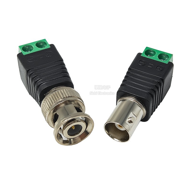 BNC Hàn-Free Adapter Đầu Nam Nữ Đầu Ổ Cắm Điện Q9 Đầu Giám Sát Video Camera An Ninh Adapter