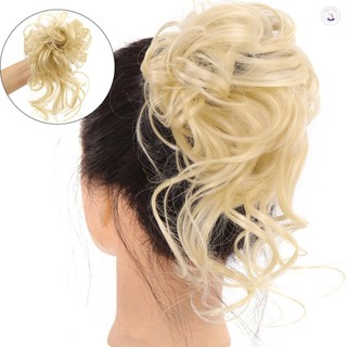 Xoăn Lộn Xộn Búi Chignon Tóc Giả Tự Nhiên, Phù Hợp Cho Cô Dâu Và Phụ Kiện Tóc