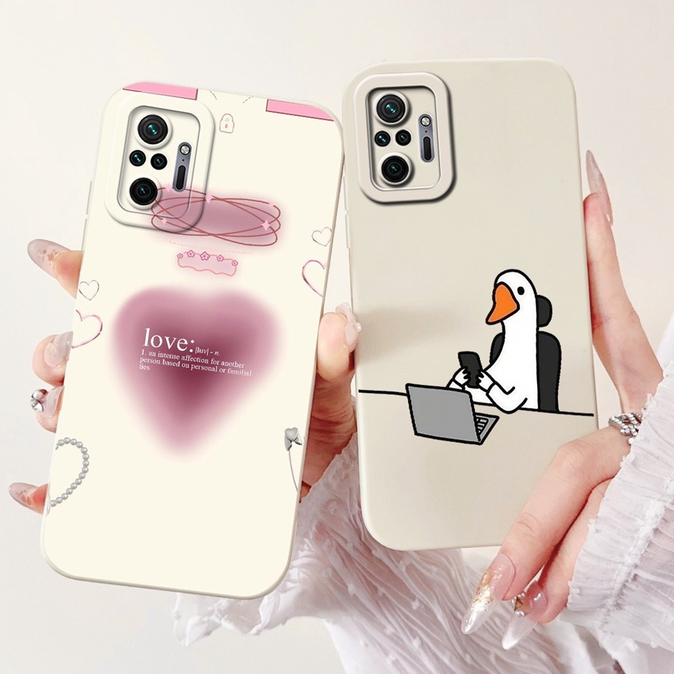 Dành Cho Redmi Note 10 Pro 4G Dành Cho Redmi Note 10 Pro Max Cover Hoa Thời Trang Sang Trọng Kawaii Cô Gái Mèo Dễ Thương Chống Sốc Ốp Lưng Điện Thoại
