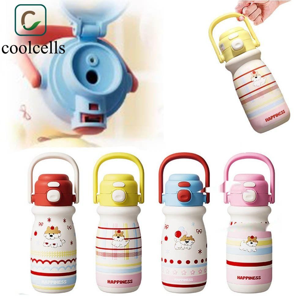 Cốc cách nhiệt COOLCELLS Bounce, Cốc rơm hoạt hình 520ml dung tích lớn ...