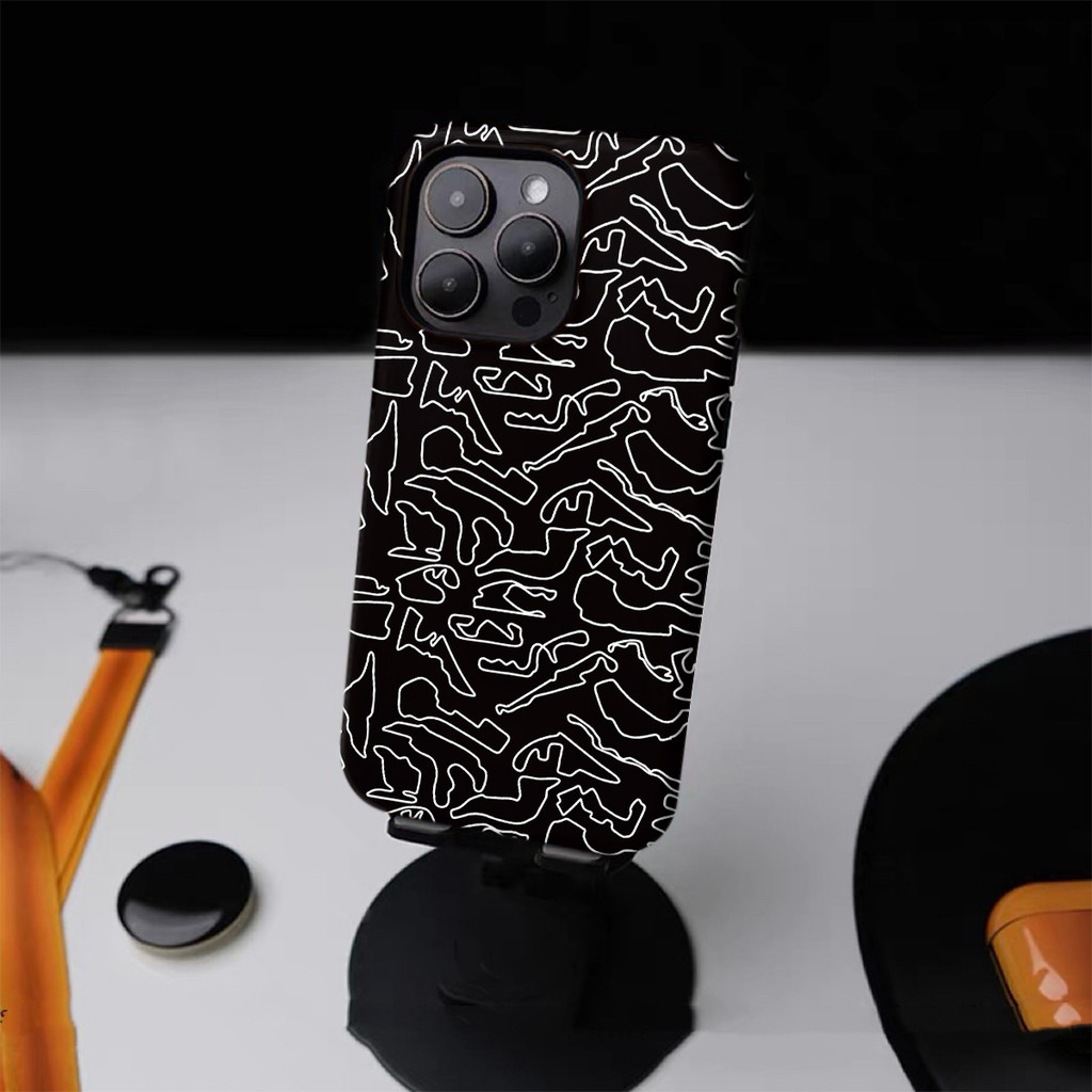 Ốp Điện Thoại Đường Đua F1 Cho iPhone16PM 15ProMax 11Pro 12MINI SAMSUNG S22 / 23 / 24 / 25 13plus 7 / 8 SE XS XR Vỏ Bóng 2 Trong 1
