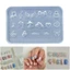 Exhila Silicone 3D Móng Tay Nghệ Thuật Khuôn Hình Dạng Khác Nhau Móng Tay Nghệ Thuật Mẫu Khuôn Kết Cấu Silicon Cho Người Làm Đẹp Và Móng Tay Nghệ Thuật L