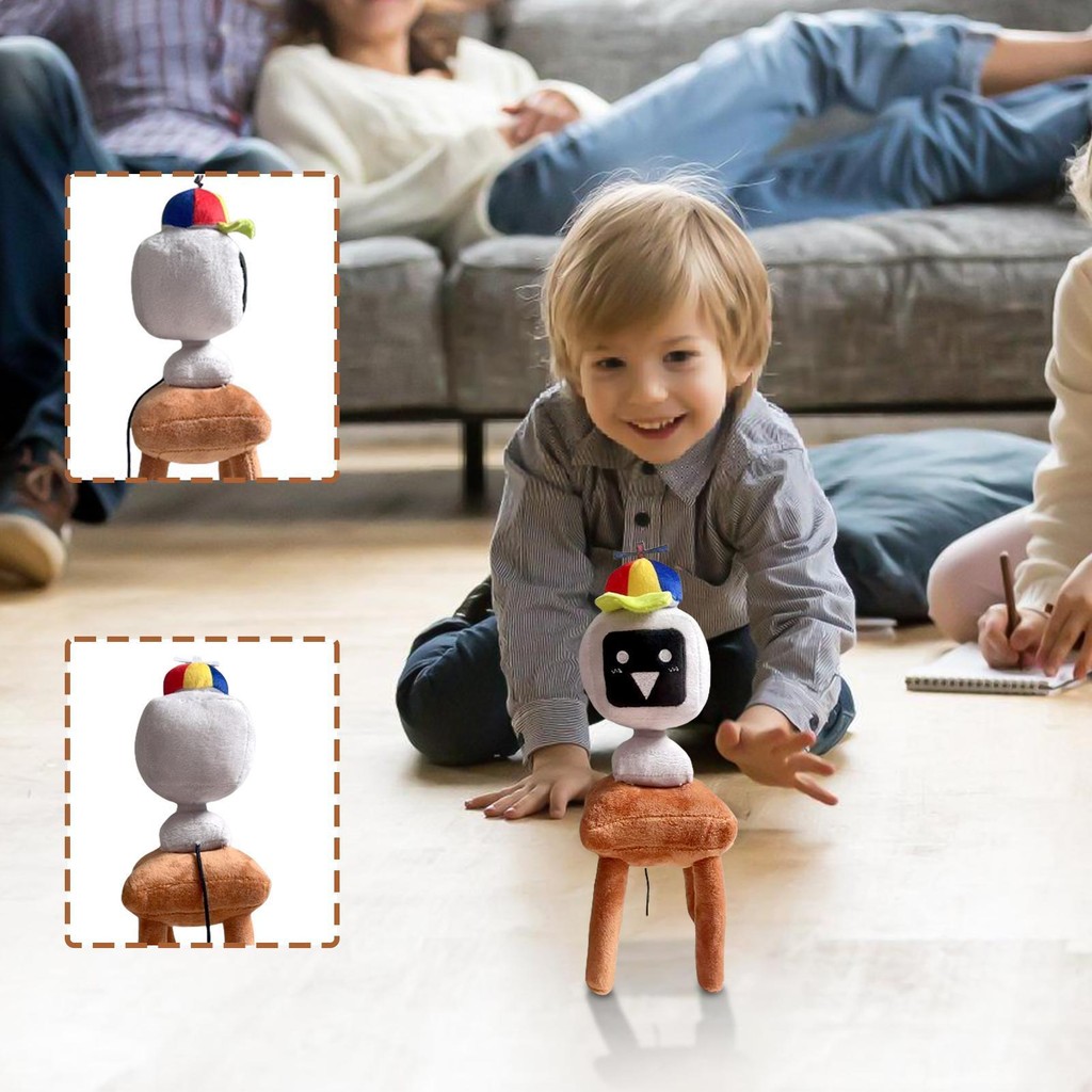 For sprunki tv person plush doll TV Man Stuffy 9.84 Inches TV Man Doll Toy Cute Rhythm Box Plush Huggable Music sonlekvn