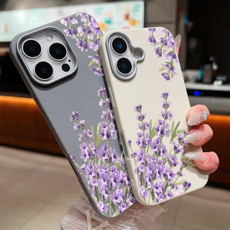 Ốp Điện Thoại Họa Tiết Hoa Oải Hương Cho OPPO A5X A5Pro A3Pro A98 A80 A73 A93 A95 A94 A74 A54 A31 2020 A78 A58 Bảo Vệ Ống Kính Chống Sốc