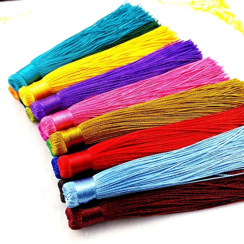 (10 cái)Tua rua trơn 12cm, Phụ kiện trang trí cổ trang, Phụ kiện cưới Khánh Huyền