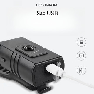 Đèn pha xe đạp LED siêu sáng, ánh sáng mạnh mẽ, khả năng chống nước, Phạm vi là xa