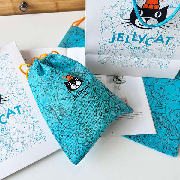 ▲ Hộp quà tặng ▲ Quà Tặng Hộp Bao Bì Làm Đồ Handmade Jellycat kích thước nhỏ hộp quà bao bì túi bụi màu xanh nguyên bản túi giấy màu túi xách