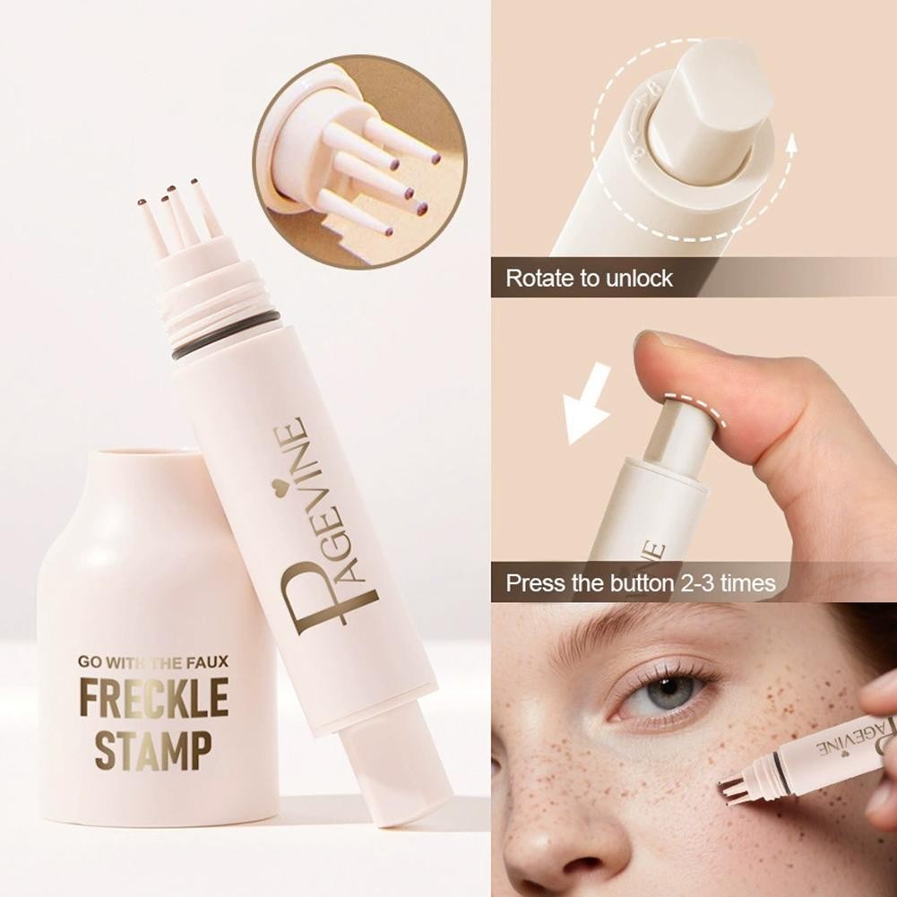 Tàn nhang giả Tem Pen Liquid Tàn nhang Bút Lâu trôi Tàn nhang Tem Bút tự nhiên Như H7i3