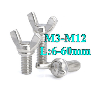 ((LXY) Bulong tai hồng inox 304/Bu lông cánh chuồn M3 / M4 / M5 / M6 / M8 / M10 / M12 * L: 6-60mm (RM-VN-1)
