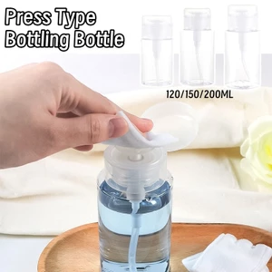 Chai nạp lại máy bơm không khí kiểu đẩy xuống - Dụng cụ làm sạch dụng cụ làm móng tay bằng nhựa trong suốt