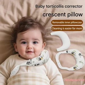 Bé Torticollis Corrector Gối hỗ trợ cổ sơ sinh có thể điều chỉnh để đi du lịch Đệm mềm khi ngủ