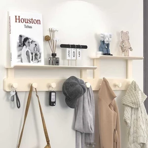 Giá Treo Quần Áo Hành Lang Sáng Tạo, Móc Treo Áo Gia Đình Treo Tường, Móc Không Đục Lỗ, Túi Quần Áo Hàng Móc Giá Để Đồ