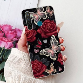 Dành Cho Realme 5 Pro 5i 5s Mới Thanh Lịch Họa Tiết Mèo Vỏ Realme5 5i 5s 5Pro Silicon Mềm TPU Vỏ Điện Thoại